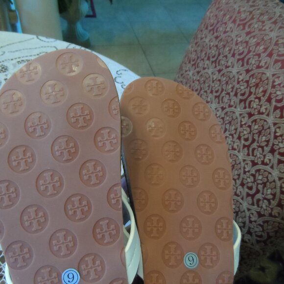 New Tory Burch Miller Cloud Cork Brown/White Leather Size 9B - Picture 12 of 14